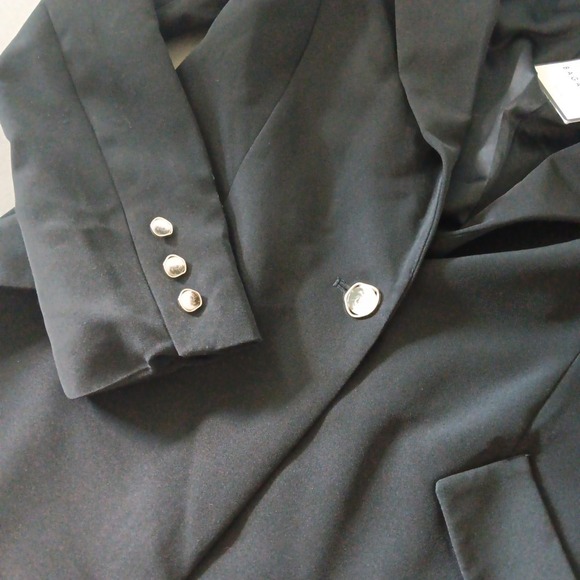 Bagatelle Collection Blazer Womens SMALL Black NEW Career Boardroom Chic Artsy - Picture 6 of 15